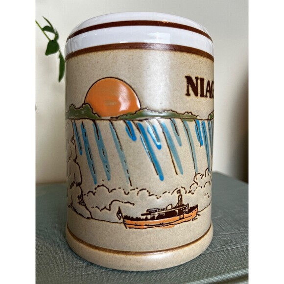Vintage Niagara Falls Canada Souvenir Scenery Coffee Cup Mug 5 x 3.5 - Picture 1 of 7